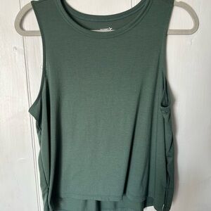 Old Navy Sleeveless Dark Green Muscle Tee
